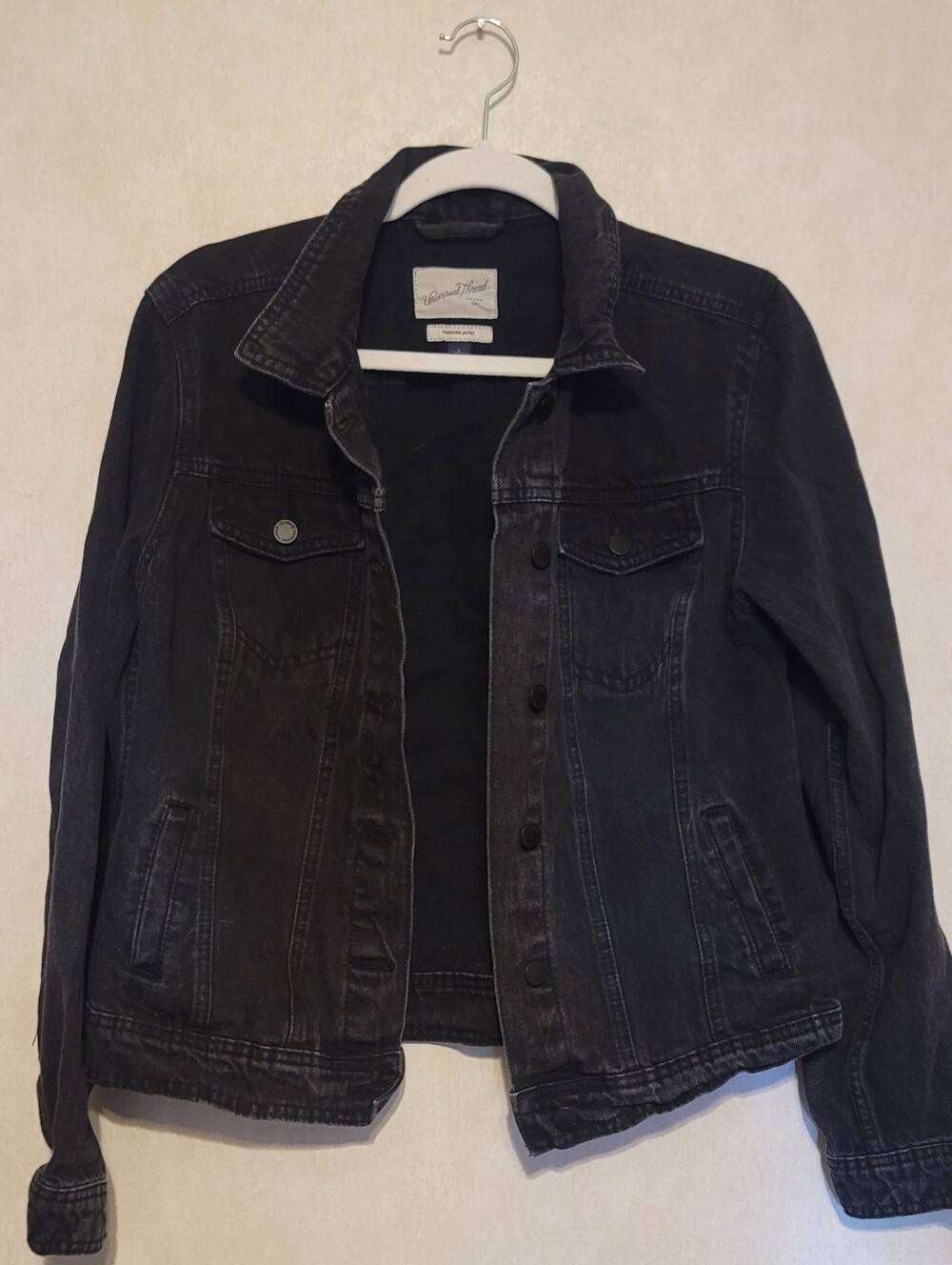 Washed Black Denim Jacket Universal thread Womens Size L